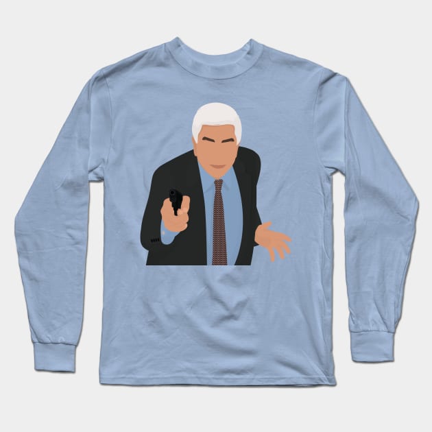 Classic - The Naked Gun - Vintage Digital Long Sleeve T-Shirt by WaltTheAdobeGuy